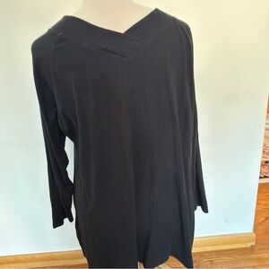 Soft Surroundings Black Long Sleeve Sweater